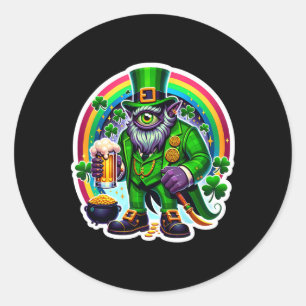 St Patricks Day Bylor des Bösen Blicks Irischer Dä Runder Aufkleber