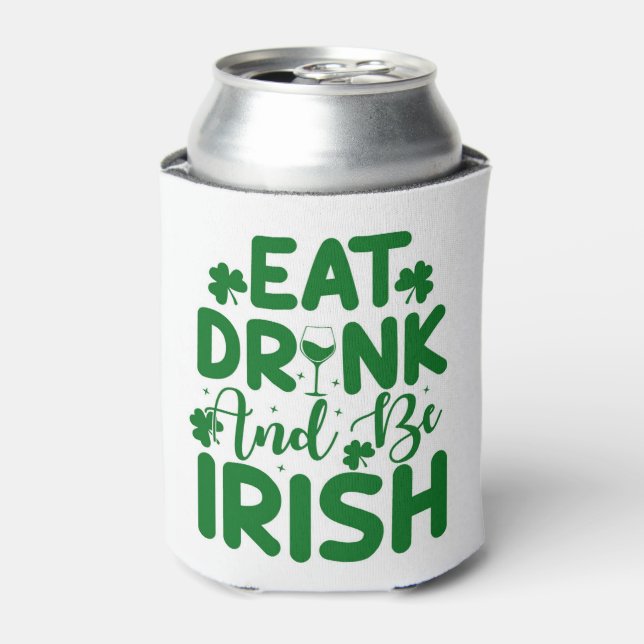 St Patrick's Day Can Cooler Dosenkühler (Kanne Vorderseite)