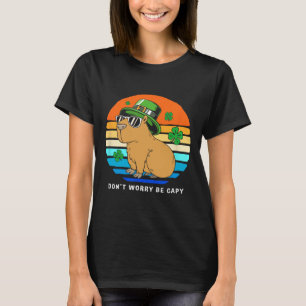 St Patricks Day Capybyra Dont Worry Be Capy 1 T-Shirt