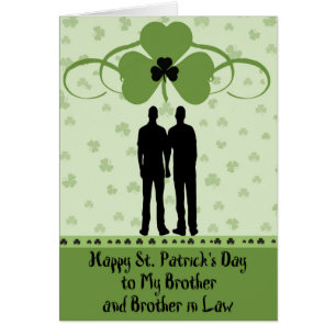 St. Patrick's Day Card, Brother & Brother in Law