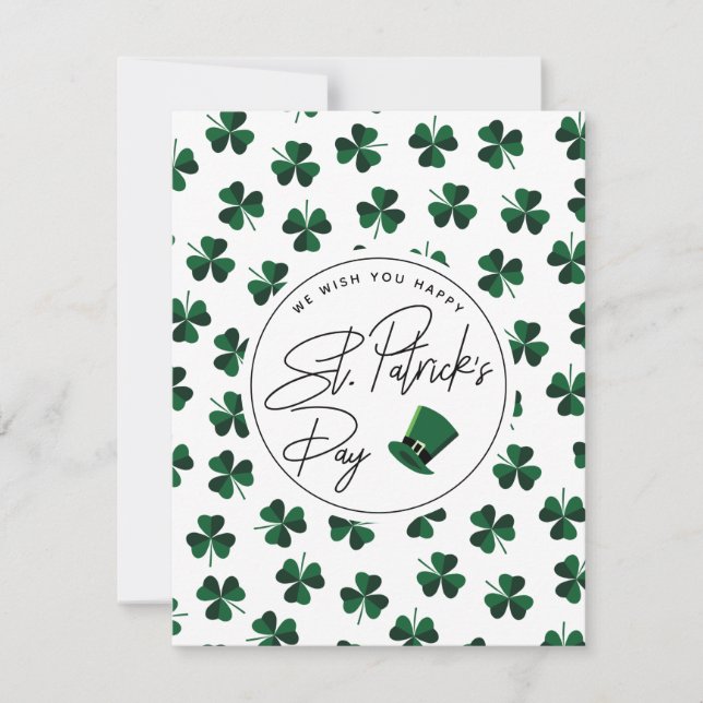 St. Patrick's Day Card Feiertagskarte (Vorderseite)