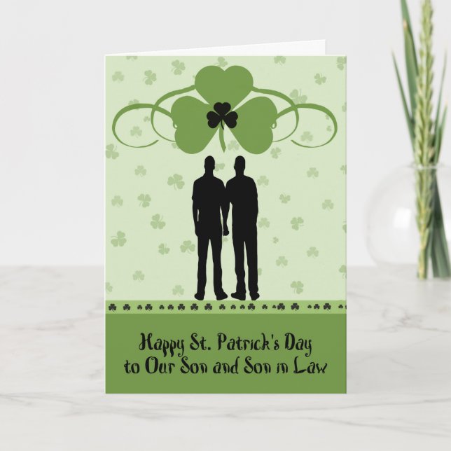 St. Patrick's Day Card für Sohn und Sohn im Jura Karte (Vorderseite)