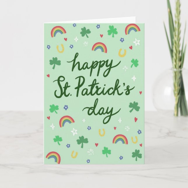 St Patrick's Day Card Karte (Vorderseite)