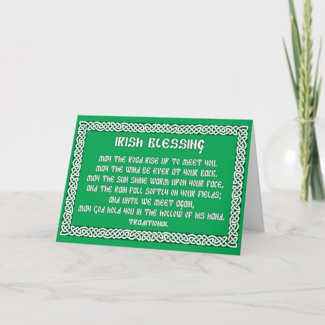 St Patrick's Day Card mit Irish Sessing 1 Karte (Vorderseite)