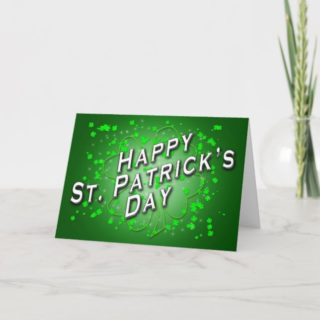 St Patricks Day Card von John David Henkel Karte (Vorderseite)