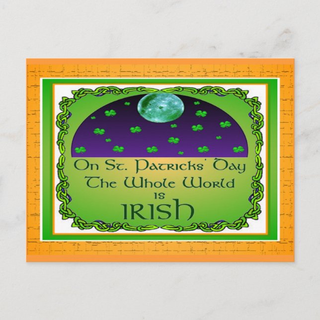 St Patricks Day Cards Postkarte (Vorderseite)