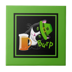 St. Patrick's Day Cat Fliese