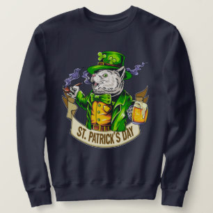 St. Patrick's Day Cat Sweatshirt