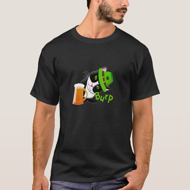 St. Patrick's Day Cat T-Shirt (Vorderseite)