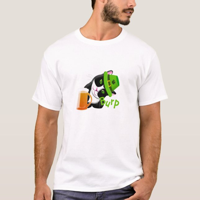 St. Patrick's Day Cat T-Shirt (Vorderseite)