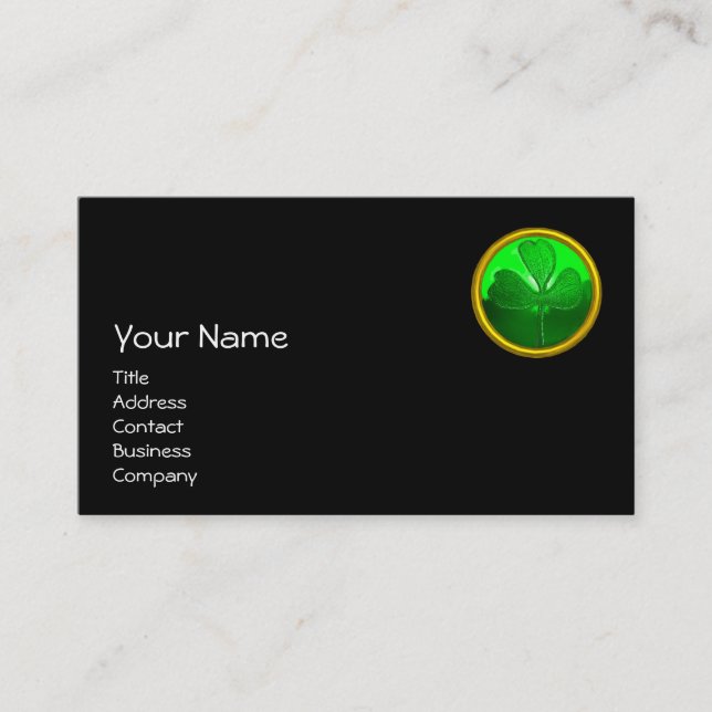 ST PATRICK'S DAY CAT WITH GREEN IRISH BEER VISITENKARTE (Vorderseite)