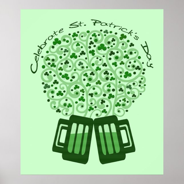 St. Patrick's Day Celebration Art Poster Print (Vorne)