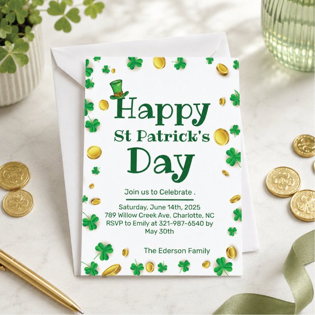 St. Patrick's Day Celebration Einladung (Von Creator hochgeladen)
