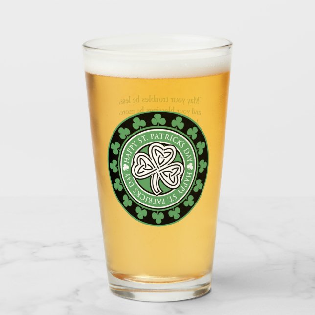 St. Patrick's Day Celebration Glass Glas (Vorne (Gefüllt))