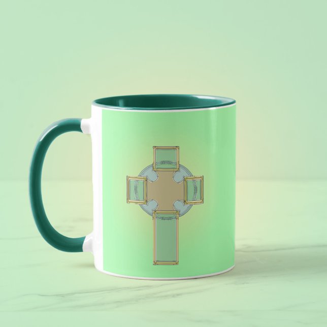 St. Patrick's Day Celtic Cross Tasse (Von Creator hochgeladen)