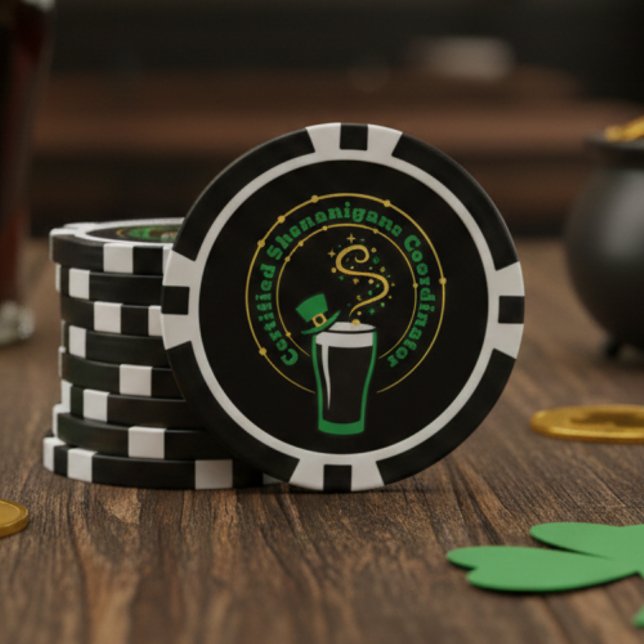 St Patricks Day Certified Shenanigans Luck Pokerchips (Von Creator hochgeladen)