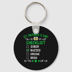 St Patricks Day Checkliste 1 Schlüsselanhänger