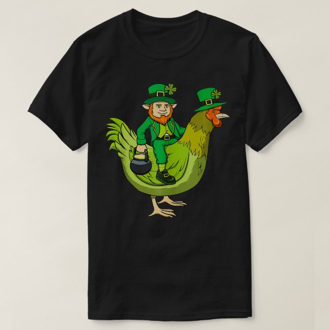 St Patricks Day Chicken St Patricks Day T-Shirt (Design vorne)