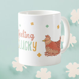 St Patricks Day Chickens Funny Coffee Tasse