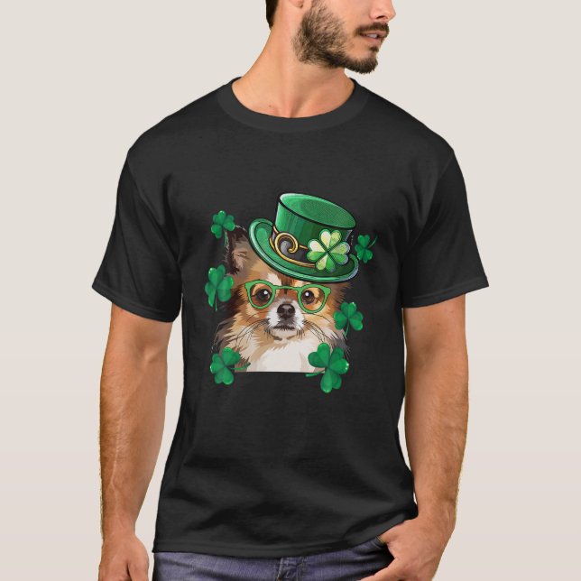 St Patrick's Day Chihuahua Leprechaun Liebe T-Shirt (Vorderseite)
