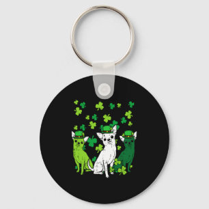 St Patricks Day Chihuahuas Hund Saint Paddys Männe Schlüsselanhänger