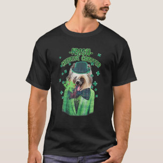 St. Patrick's Day Chinese Crested Dog Kleeblatt Cl T-Shirt