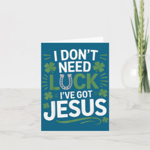 St. Patrick's Day Christlich Karte