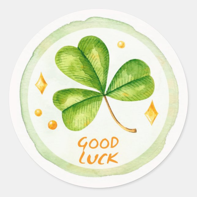 St. Patrick's Day Classic Round Sticker (Vorderseite)