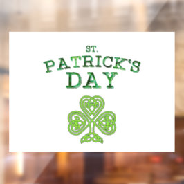 St. Patrick's Day Cling Fensteraufkleber
