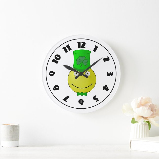 St. Patrick's Day Clock Große Wanduhr (Von Creator hochgeladen)
