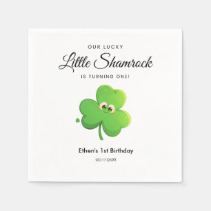St Patrick's Day Clover 1. Geburtstagspapier Napki Serviette