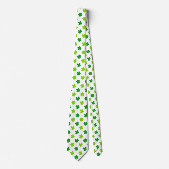 St. Patrick's Day Clover Blätter Pattern-54601 Krawatte (Vorderseite)