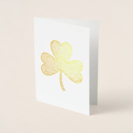 St. Patrick's Day Clover Folienkarte