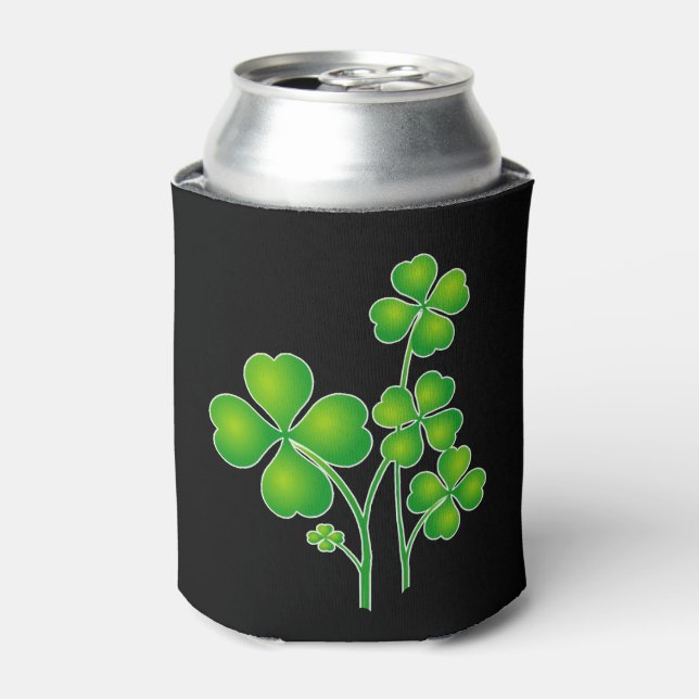 St. Patrick's Day Clover + Ihre Ideen Dosenkühler (Kanne Vorderseite)