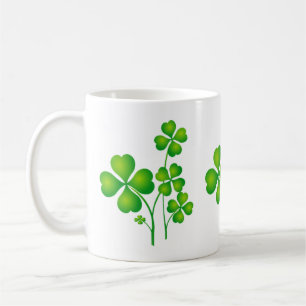 St. Patrick's Day Clover + Ihre Ideen Tasse
