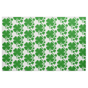 St Patricks Day Clover Kleeblatt Muster Design Stoff