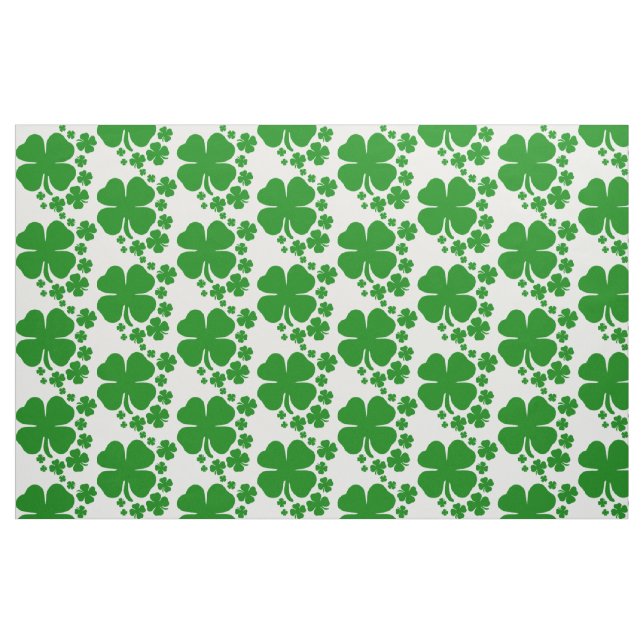 St Patricks Day Clover Kleeblatt Muster Design Stoff (Fat Quarter (45,7 x 55,9 cm))