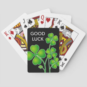 St. Patrick's Day Clover / Kleeblatts + Ihre Ideen Spielkarten