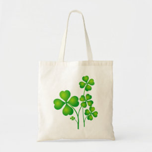 St. Patrick's Day Clover / Kleeblatts + Ihre Ideen Tragetasche