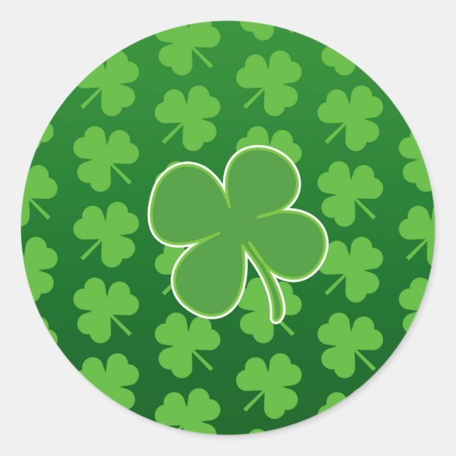 St. Patrick's Day Clover Leaf Sticker (Vorderseite)