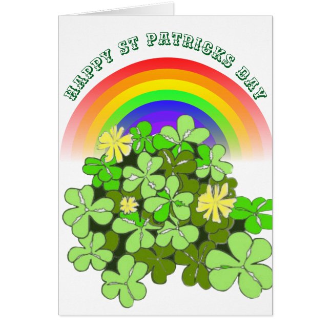 St Patricks Day Clover und Rainbow (Vorne)