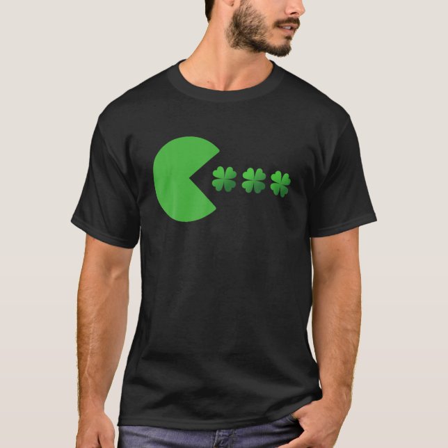 St Patricks Day Clovers Funny Boys Girls T-Shirt (Vorderseite)