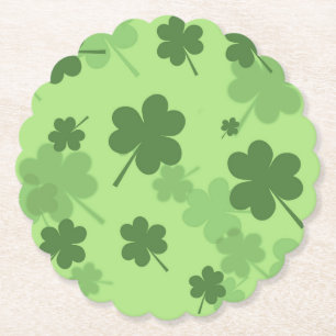St. Patrick's Day Clovers Paper-Untersetzer Untersetzer