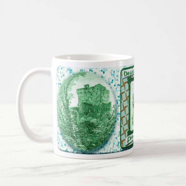 St. Patrick's Day Coffee Tasse v. 3. (Links)