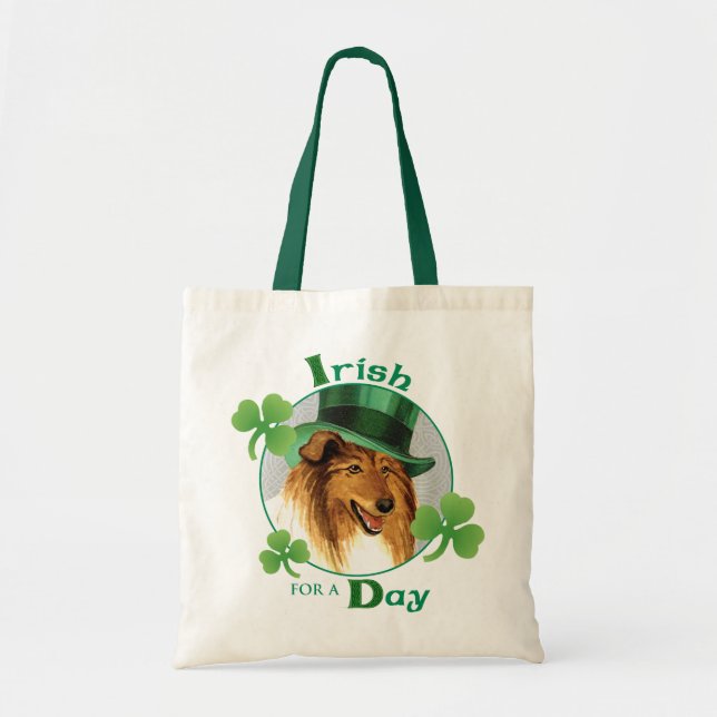 St. Patrick's Day Collie Tragetasche (Vorne)