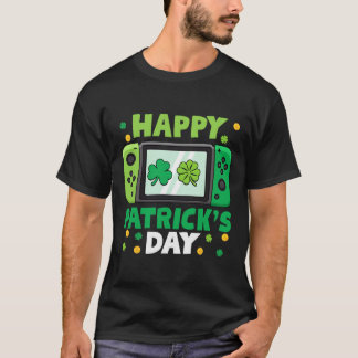 St Patricks Day Controller Video Game Kids Boy Tod T-Shirt