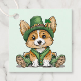St. Patrick's Day Corgi Dog Geschenkanhänger