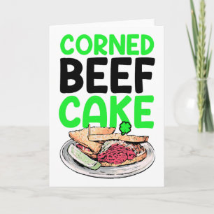 St. Patricks Day Corned Beef Kohl Liebhaber Paddy Karte