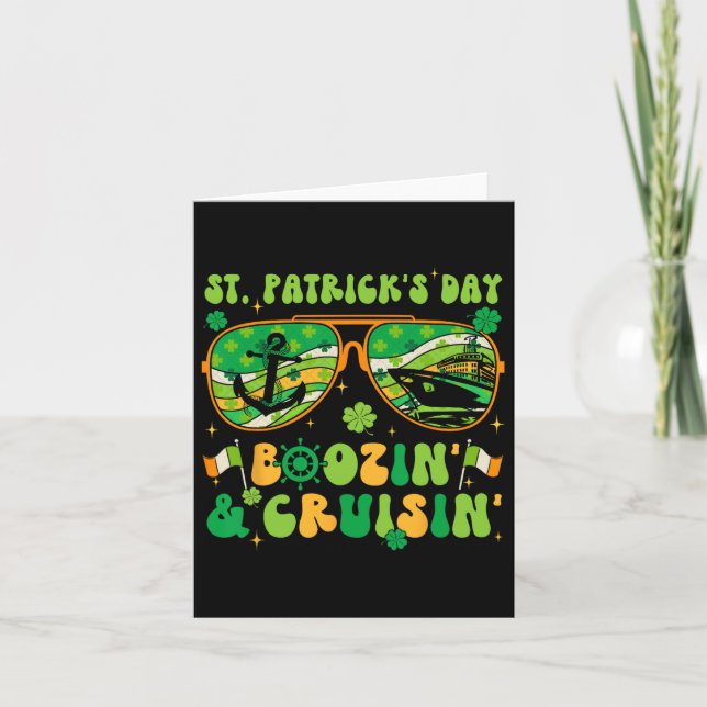 St Patricks Day Cruise Matching Cruising Boozing D Karte (Vorderseite)