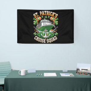 St Patrick's Day Cruise Squad 2025 Familie passend Banner